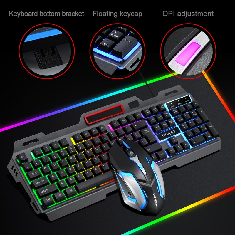 Gaming Combo Factory - T-WOLF TF600 LED