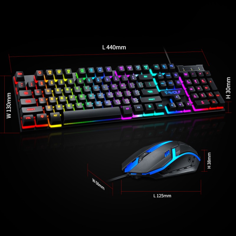 Keyboard Combo Manufacturer - TWOLF Gaming RGB