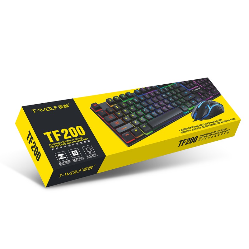 Keyboard Combo Manufacturer - TWOLF Gaming RGB