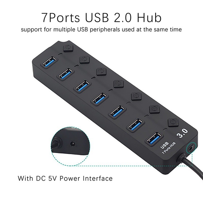 USB Hub Manufacturer - Hot Sale 7port USB3.0 Driver