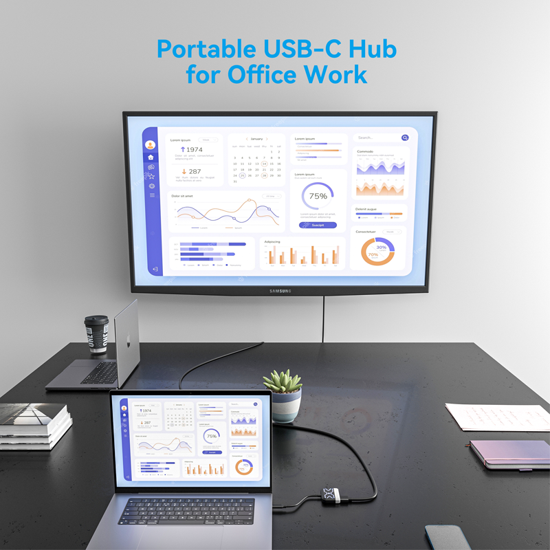 Type-C Hub Factory - Factory OEM LED Light Aluminum