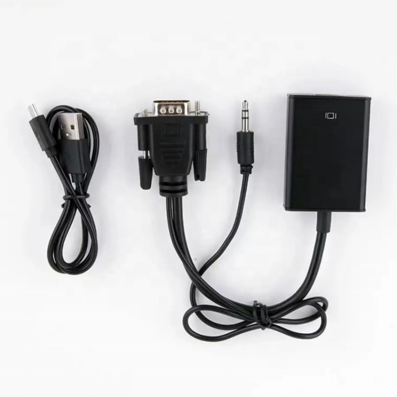 Video Adapter Supplier - HD VGA to Adapter with 3.5mm