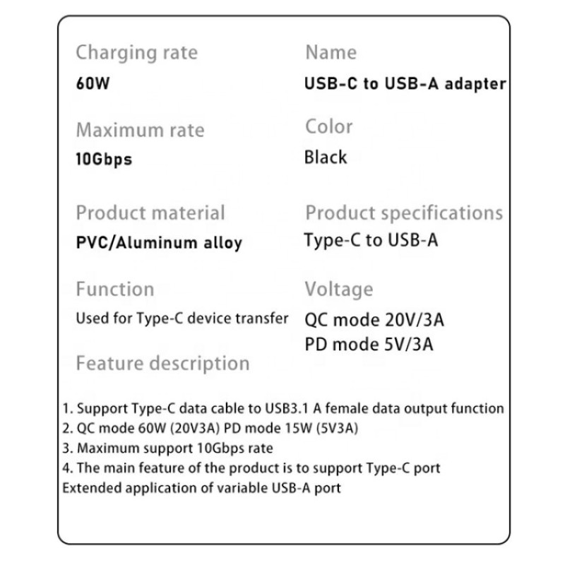 OTG Adapter Factory - USB3.1/3.0 OTG Adapter 10GBps