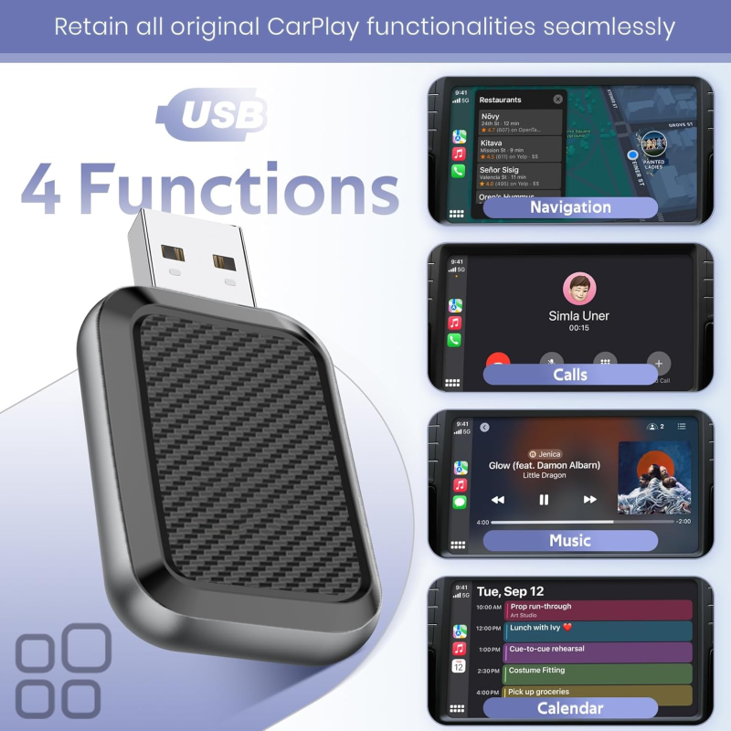 Wireless Adapter Factory - Mini Wireless CarPlay