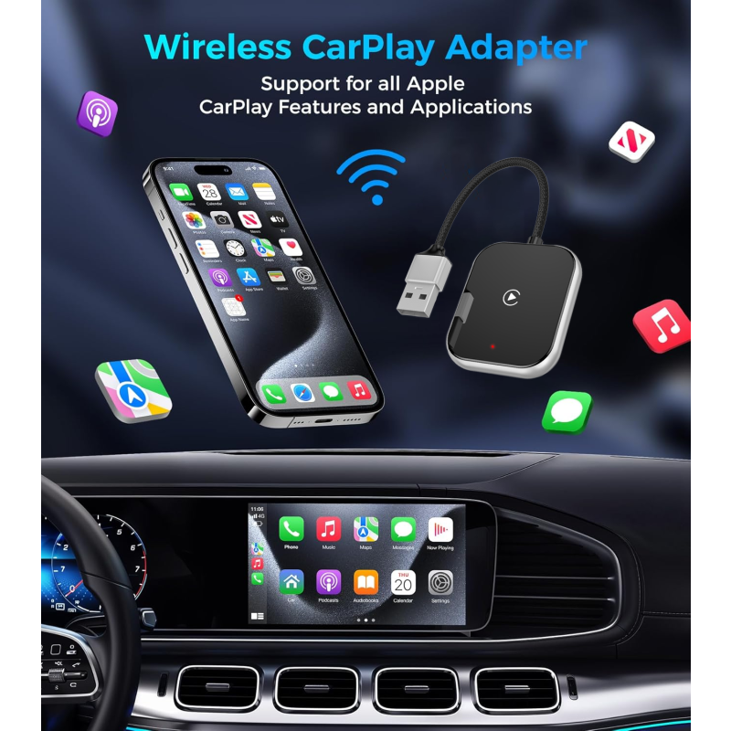 CarPlay Adapter Manufacturer - 2-in-1 Mini Universal