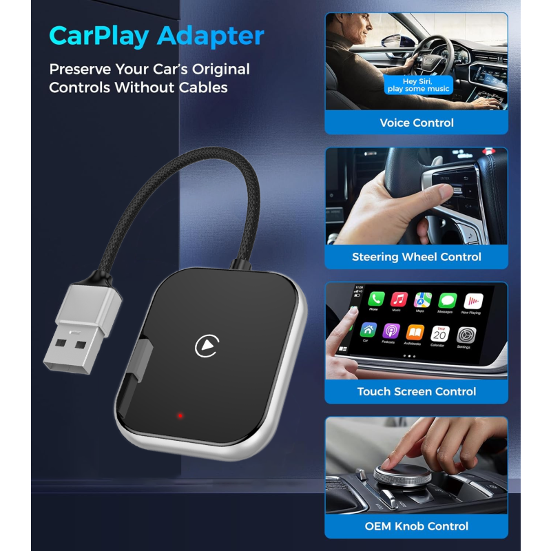 CarPlay Adapter Manufacturer - 2-in-1 Mini Universal