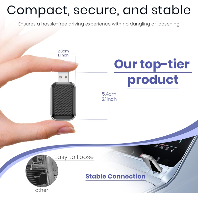 Wireless Adapter Factory - Mini Wireless CarPlay