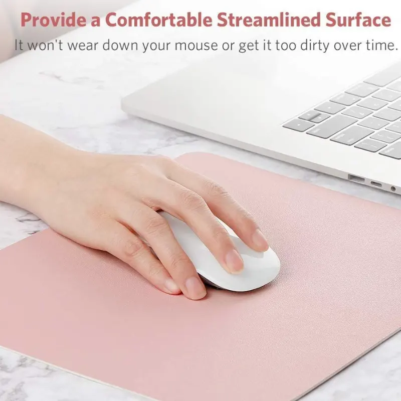 Mouse Pad Supplier - High Quality 23x19 PU Leather Deskmat