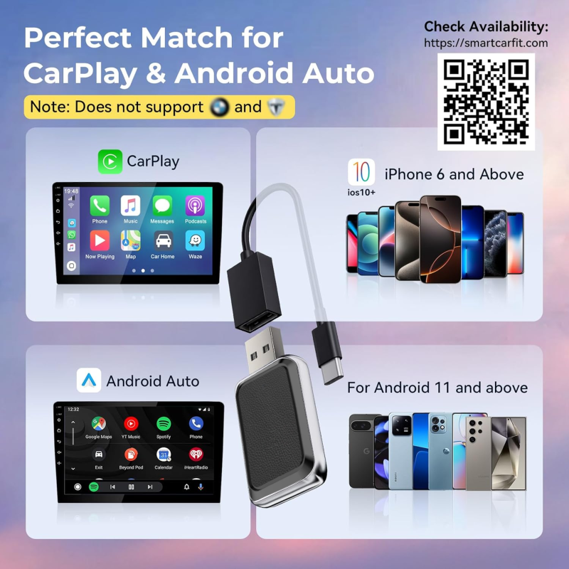 CarPlay Adapter Manufacturer - 2-in-1 Cross Border