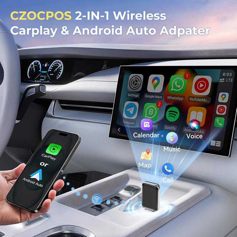 CarPlay Adapter Manufacturer - 2-in-1 Cross Border