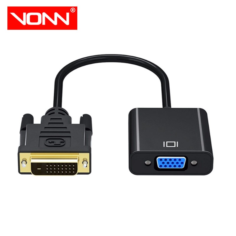 DVI Adapter Factory - Gold Plated 1080p Dvi-d to Vga