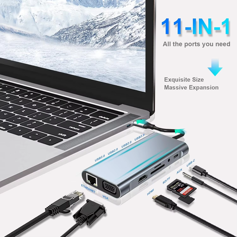 Docking Station Supplier - OEM 11 in 1 USB Type-C