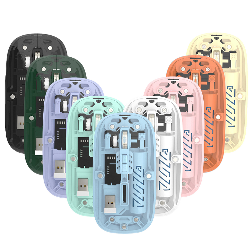 Wireless Mouse Factory - Mini Transparent 2.4GHz Bluetooth RGB