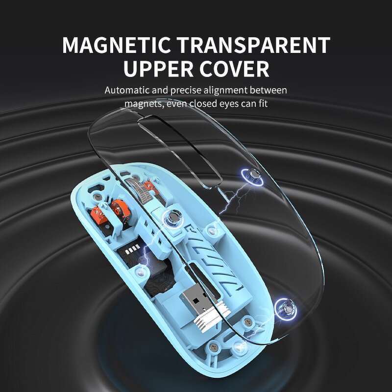 Wireless Mouse Manufacturer - Wholesale 3D Mini Transparent 1600 DPI