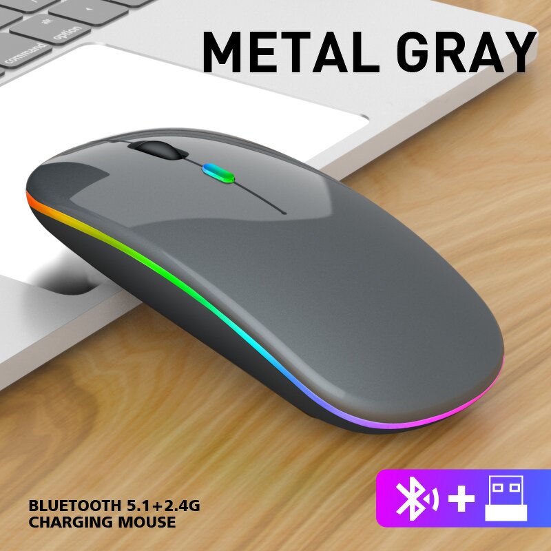 Wireless Mouse Manufacturer - Ultra Thin Bluetooth 1600 DPI RGB