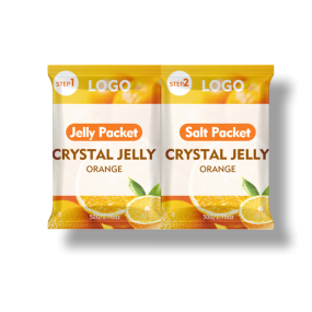 Custoimized Logo Professional 2step Jelly Pedicure Set Orange Jelly Pedicure Soak