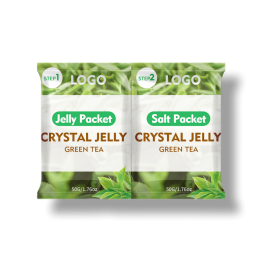 Private Logo  Professional  Green Tea  2 Step Jelly Pedicure Set Foot SPA Soak