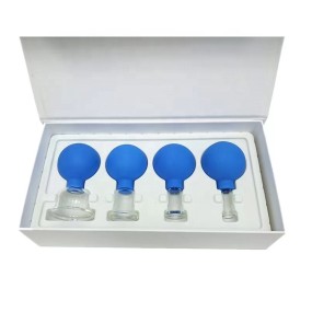 Silicone Chineses  Medical Therapy Cupping Rubber Vacuum Cupping Glasses Massage Body Cups Anti Cellulite Cans Face Massage