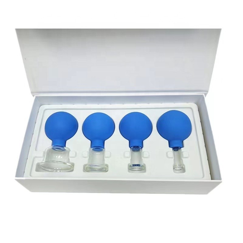 Silicone Chineses  Medical Therapy Cupping Rubber Vacuum Cupping Glasses Massage Body Cups Anti Cellulite Cans Face Massage