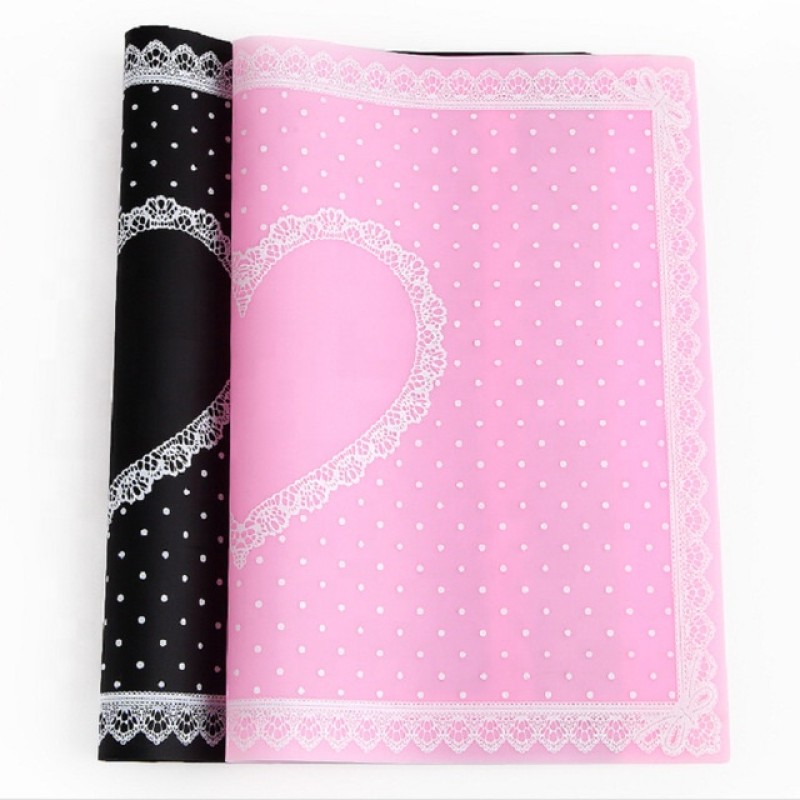 Custom Logo Arm Rest and  Nail Silicone Pad Stamping Foldable Washable ManicureTable Cover Mat Pad