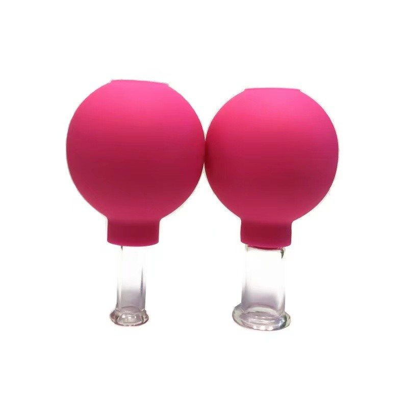 Silicone Chineses  Medical Therapy Cupping Rubber Vacuum Cupping Glasses Massage Body Cups Anti Cellulite Cans Face Massage