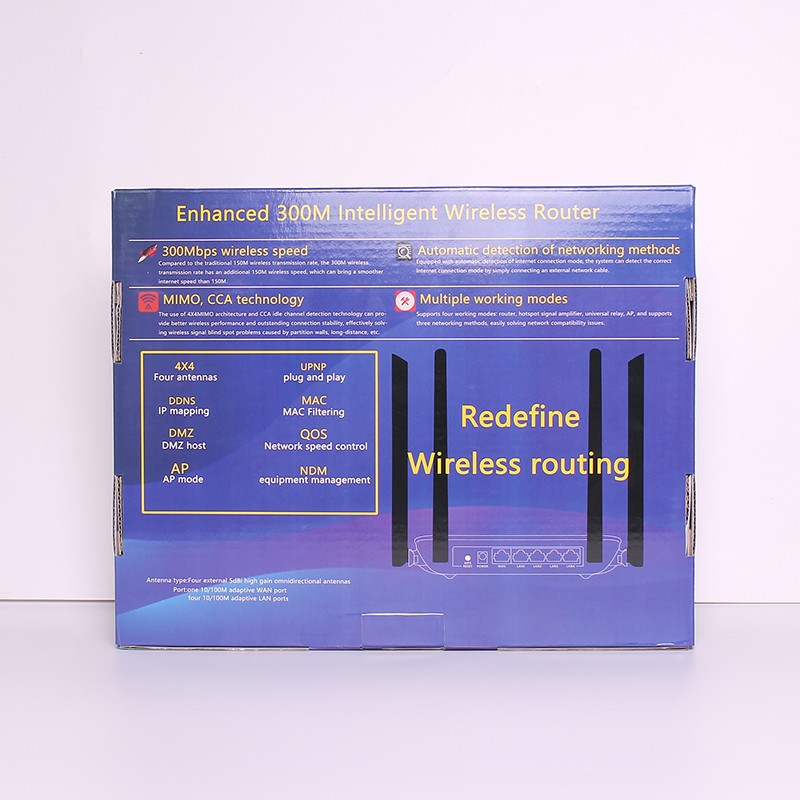 Wireless Router Supplier - English New High-Gain 300M