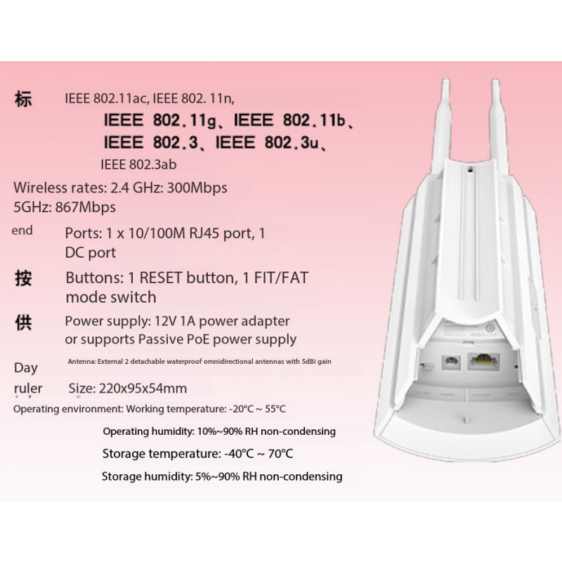 Outdoor AP Manufacturer - Mercury MOAP1200D Dual