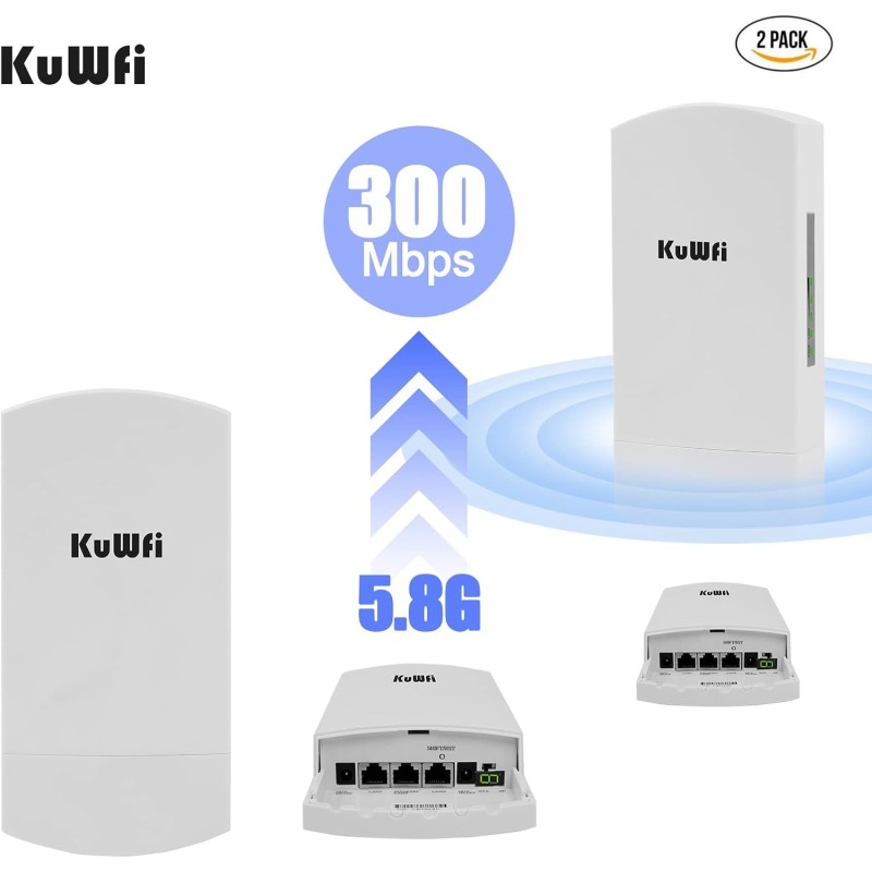 Outdoor Bridge Factory - KuWFi Pre-Programmed 5.8GHz