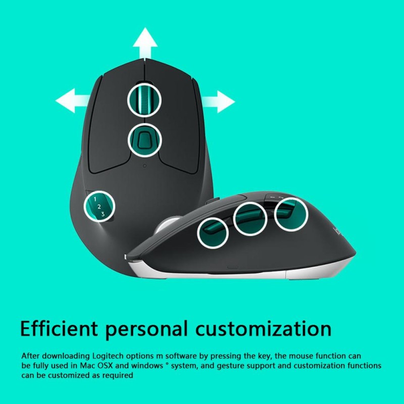 Ergonomic Mouse Supplier - M720 Black Wireless