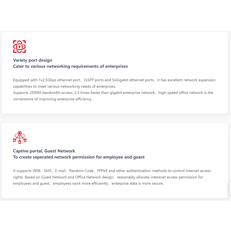 Firewall Router Factory - IP-COM M50-F 2.5G