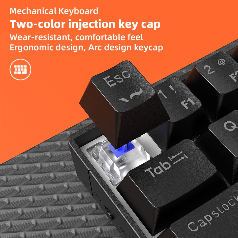 Mechanical Keyboard Factory - Blue Switch 60 Percent LED Rainbow