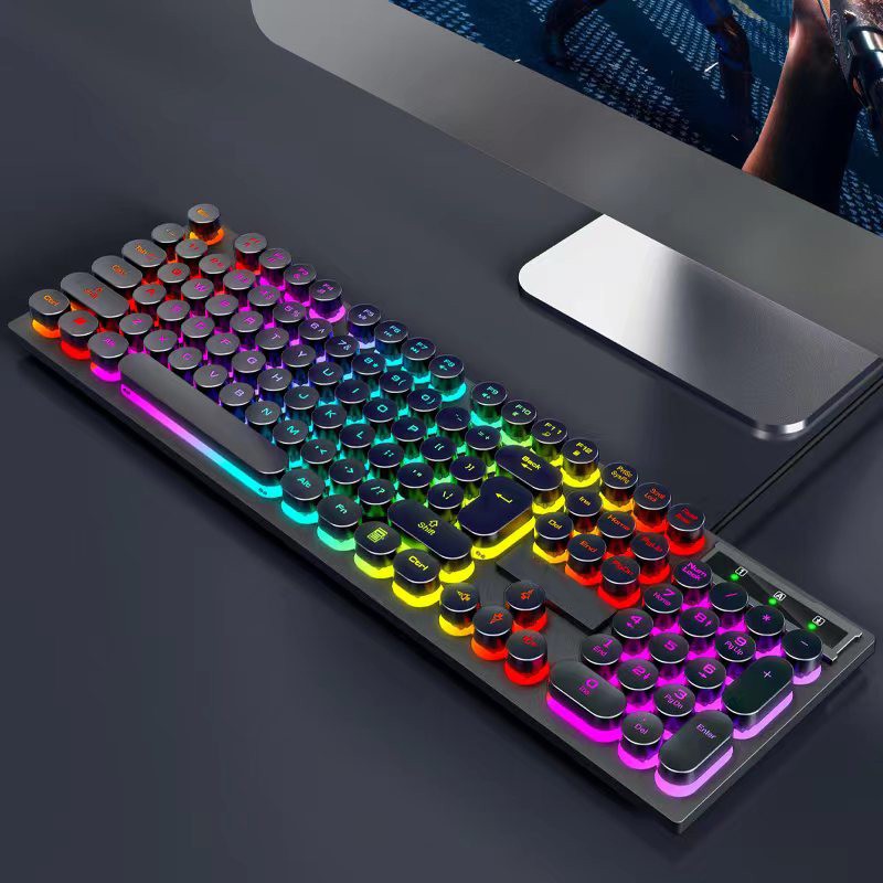 Gaming Keyboard Factory - Hot Sale 104 Keys Retro Mechanical
