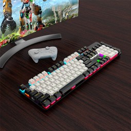 Gaming Keyboard Manufacturer - Hot Sale 104 Keys Rainbow Blue Switch