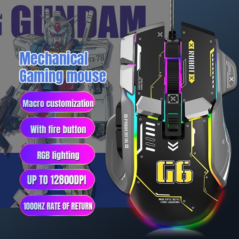 Gaming Mouse Factory - Professional Game 12800 DPI 10D Wired