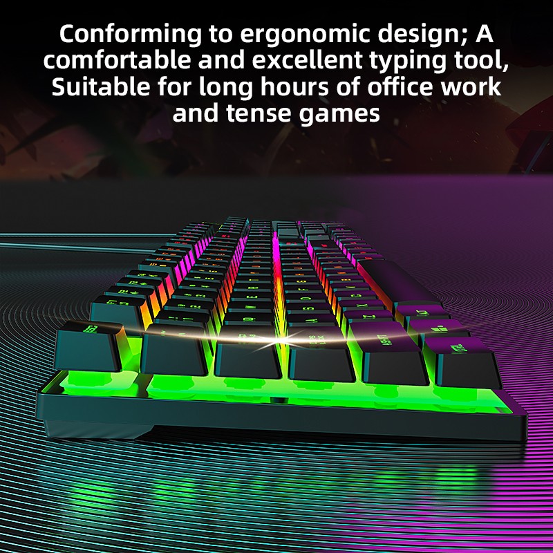 Gaming Keyboard Manufacturer - Hot Sale Backlit Membrane 104 Keys