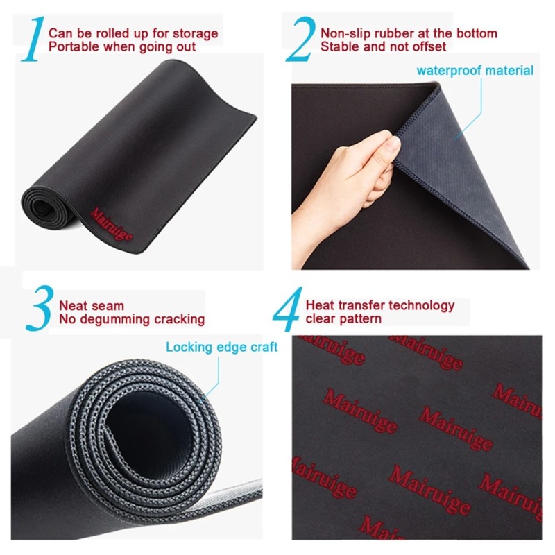 Mouse Pad Manufacturer - 35.5x15.7inch Large Non Slip Rubber
