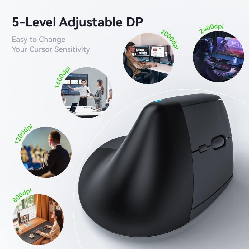 Wireless Mouse Manufacturer - 6D Lift Vertical Bluetooth Rechargeable