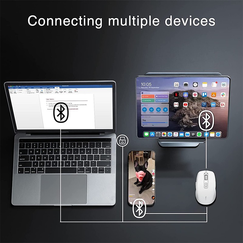 Wireless Mouse Manufacturer - Custom Logo 6D Mute 2.4GHz 1600 DPI