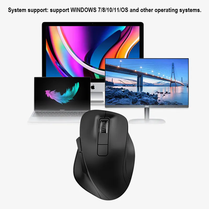 Wireless Mouse Manufacturer - Custom Logo Bluetooth 6D Optical