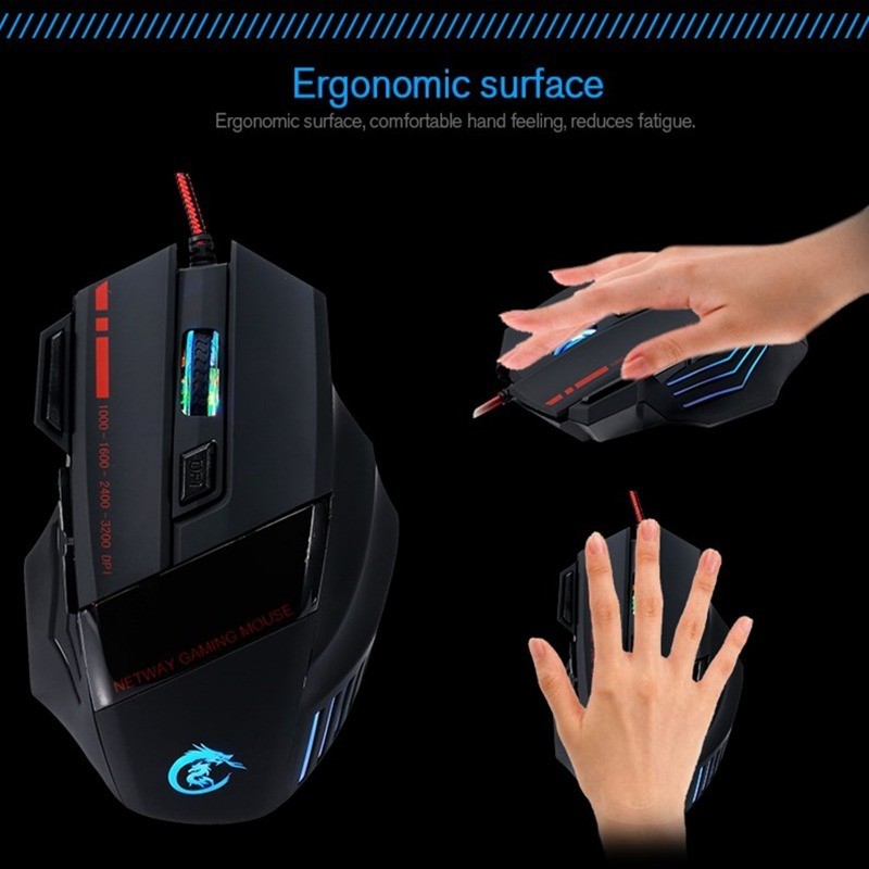 Gaming Mouse Factory - Professional High DPI 5500 LED Rainbow