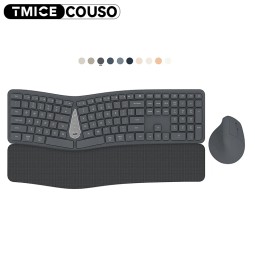 Keyboard Mouse Combo Factory - AMZ Hot Sale Rechargeable Ergo Split
