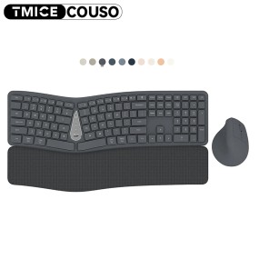 Keyboard Mouse Combo Factory - AMZ Hot Sale Rechargeable Ergo Split
