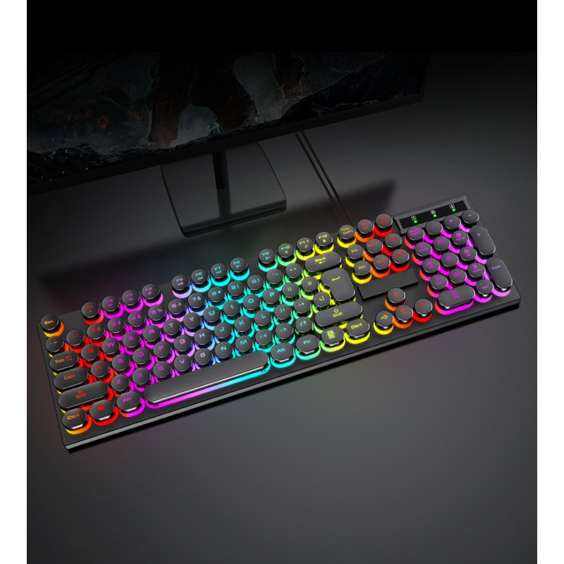 Gaming Keyboard Factory - Hot Sale 104 Keys Retro Mechanical