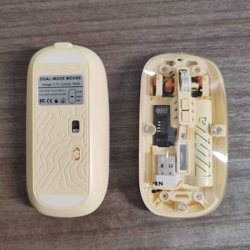 Bluetooth Mouse Manufacturer - Yellow BT5.2 Portable