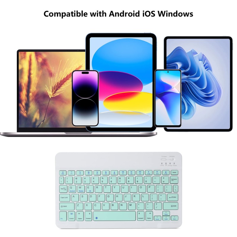 Wireless Keyboard Manufacturer - Bluetooth White Purple
