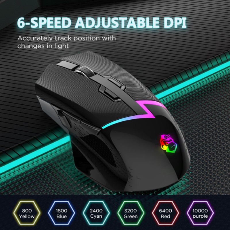 Gaming Mouse Factory - 2.4GHz 7 Button Paw3311 12000 DPI Custom