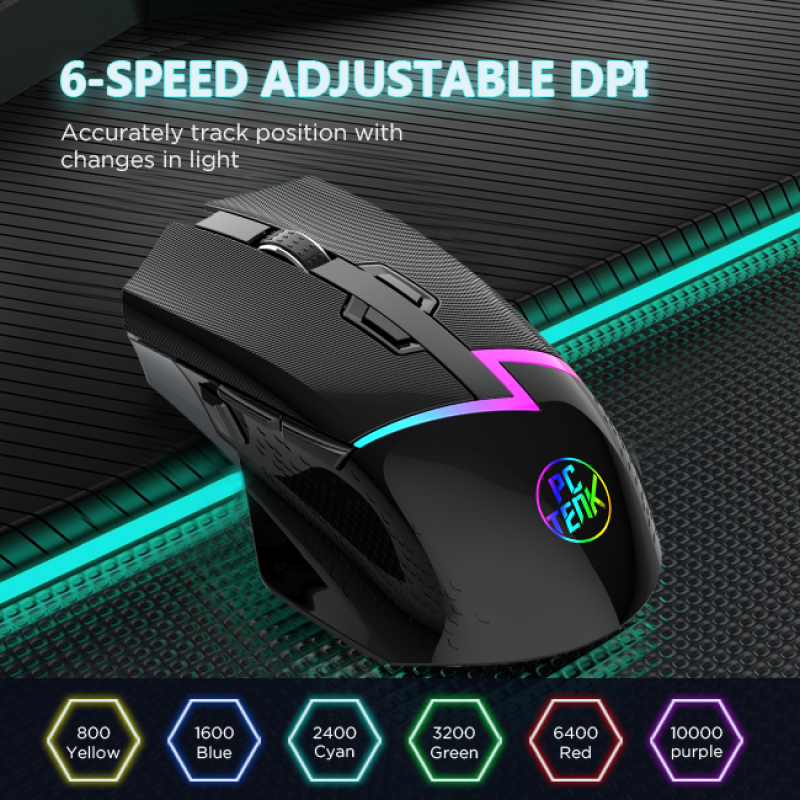 Gaming Mouse Factory - 2.4GHz 7 Button Paw3311 12000 DPI Custom