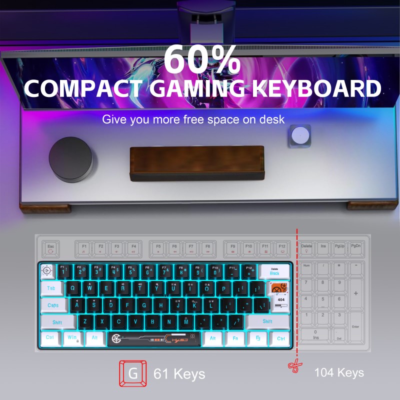 Gaming Keyboard Manufacturer - 2025 New 60% Mini RGB
