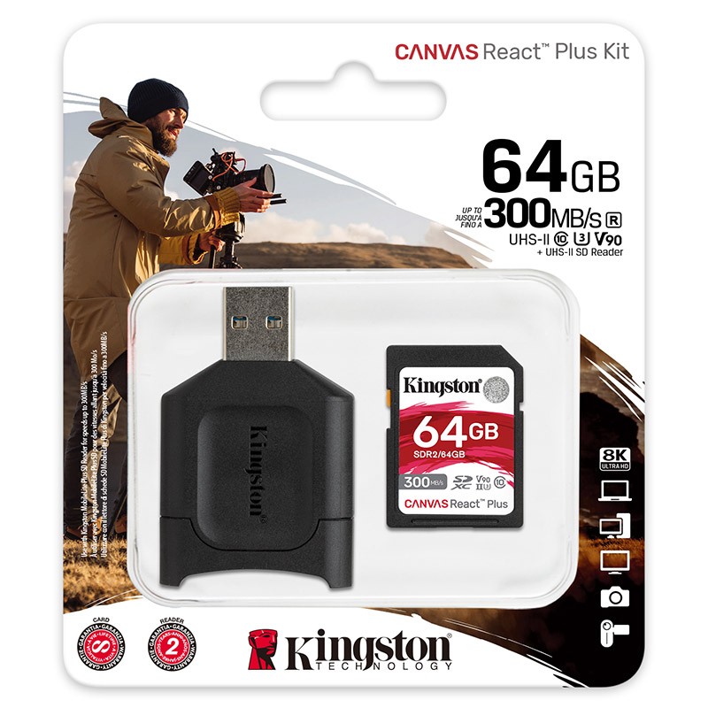 SD Memory Card Factory - Kingston Canvas React 128GB C10