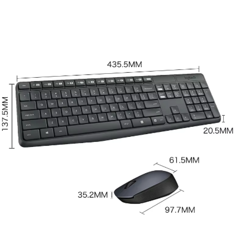Keyboard Mouse Combo Manufacturer - Logitech MK235 2.4GHz